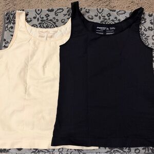 Shapermint Tank Tops - large Black and Cream